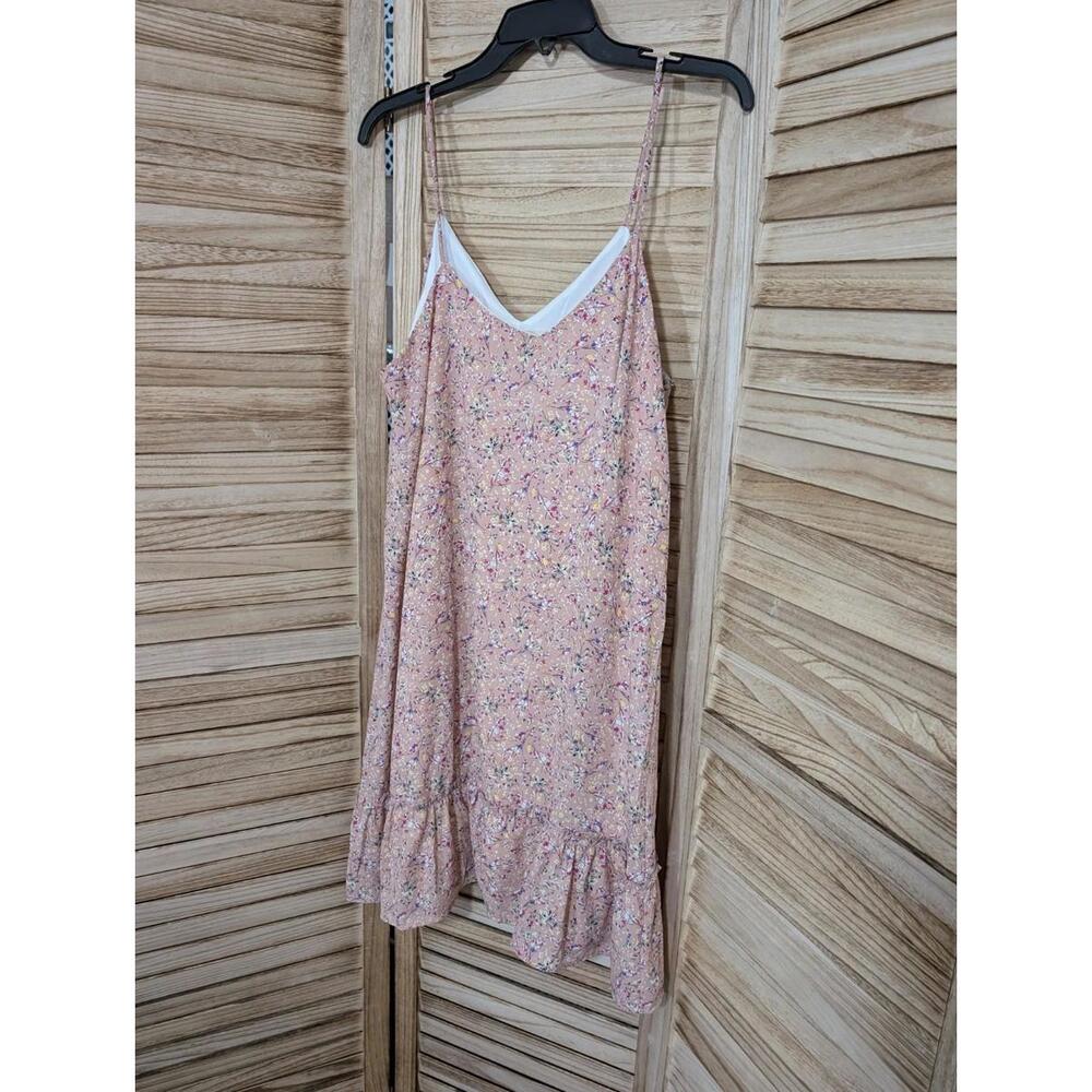 Saints & Hearts Floral Print Swing‎ Dress Pink Size Large